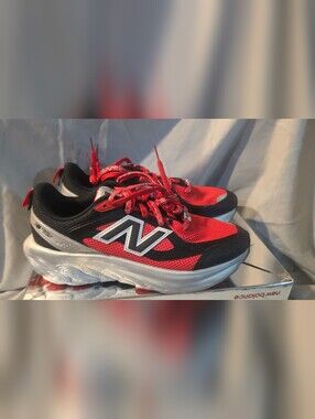 New Balance FF Trainer GANNI Shoe Black Silver Red Men SZ 7.5 Women 9 New No Lid